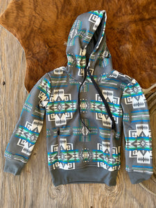 Cowkids Aztec Hoodie