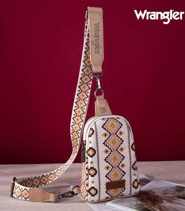 Cream Aztec Wrangler Sling Bag