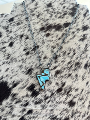The Hada Lightning Bolt Necklace