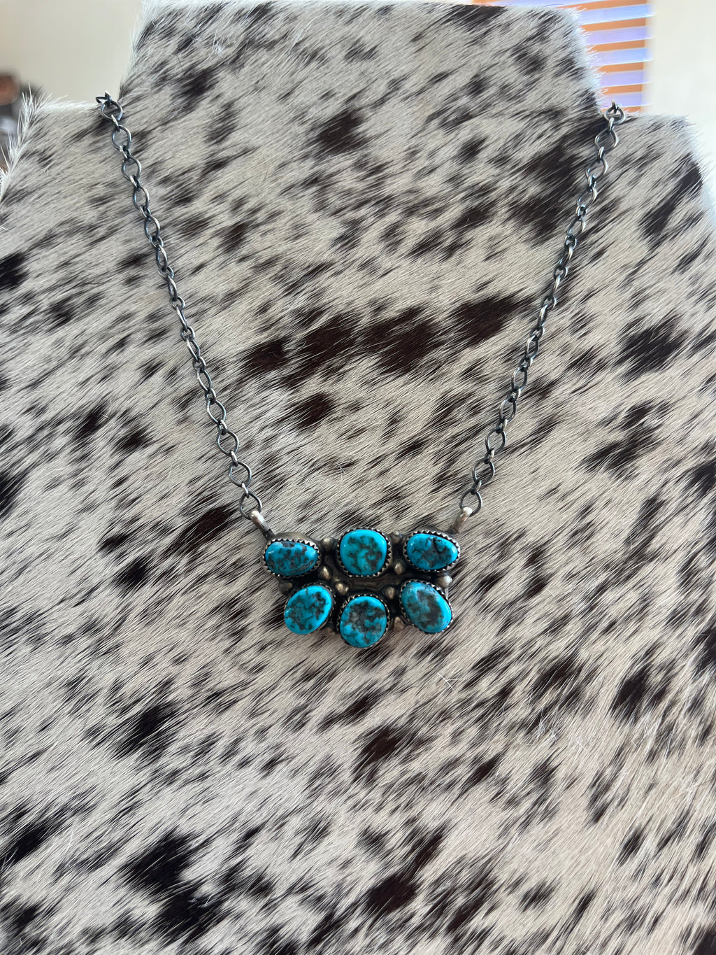 The Half Cluster Turquoise Necklace