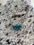 The Half Cluster Turquoise Necklace