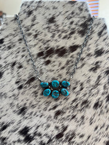 The Half Cluster Turquoise Necklace
