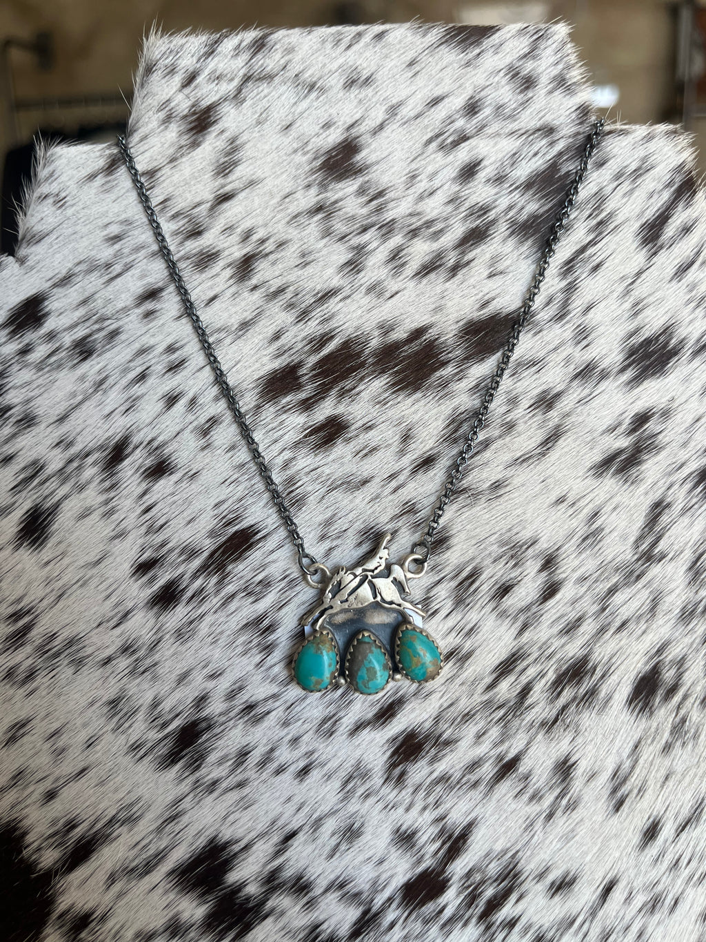 The 3 Stone Bronc Necklace