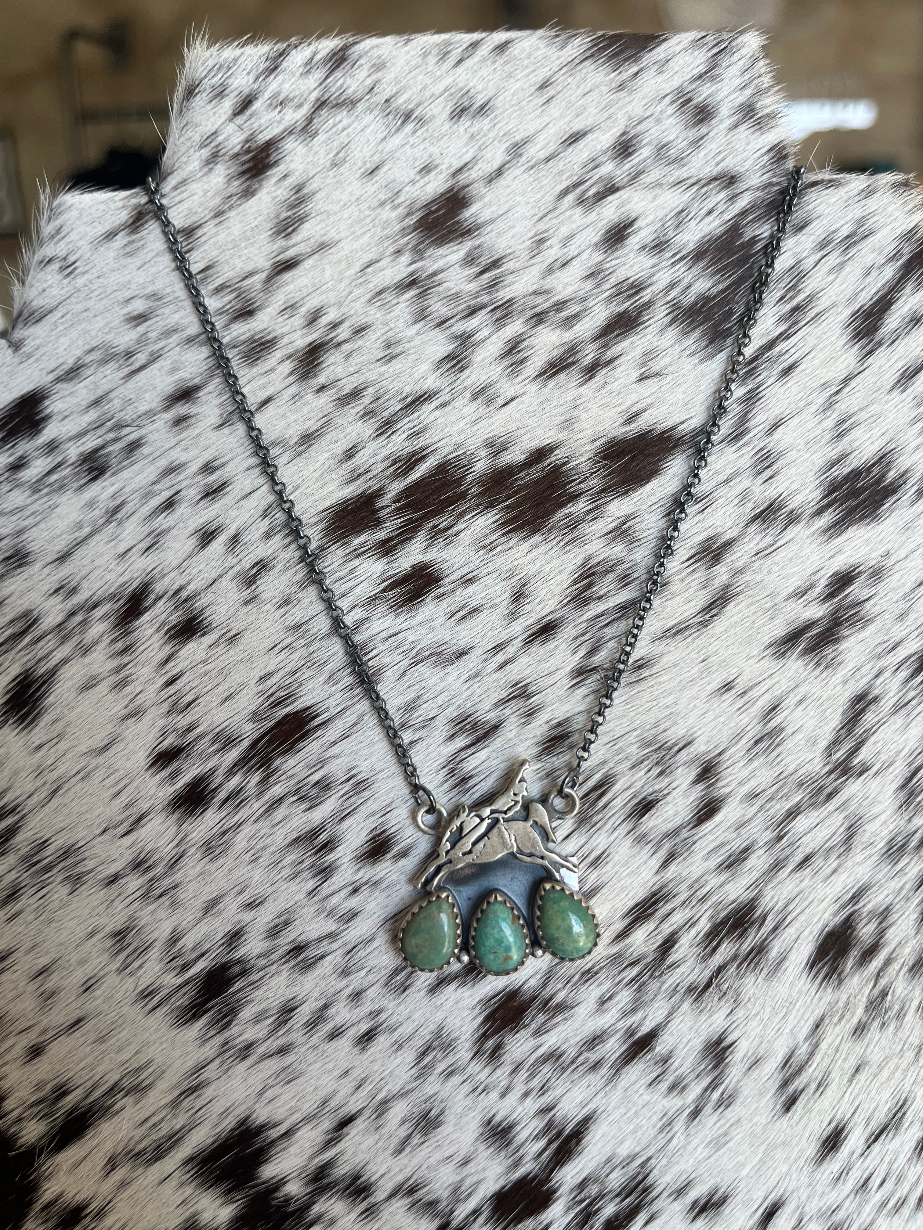 The 3 Stone Bronc Necklace