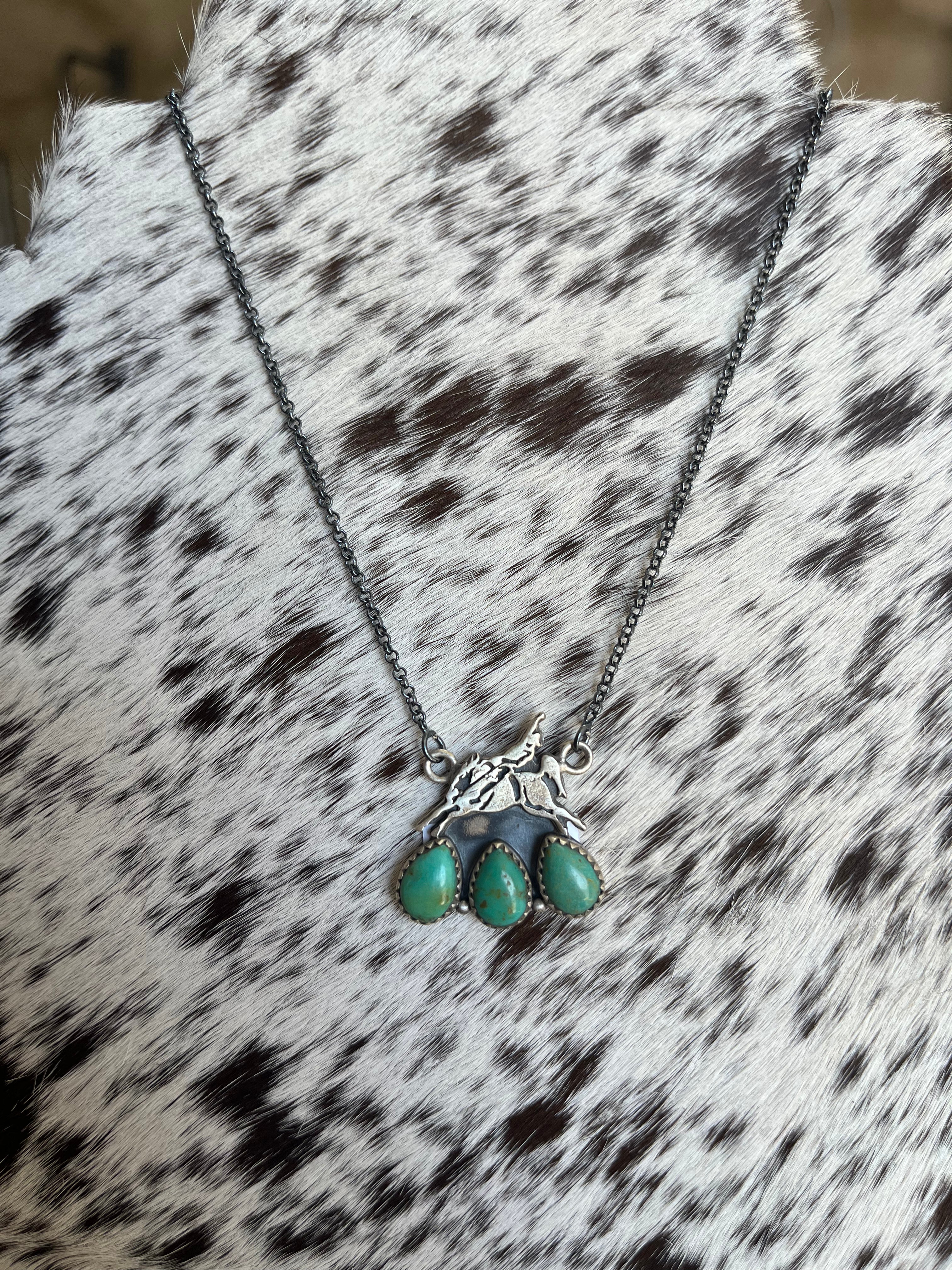 The 3 Stone Bronc Necklace