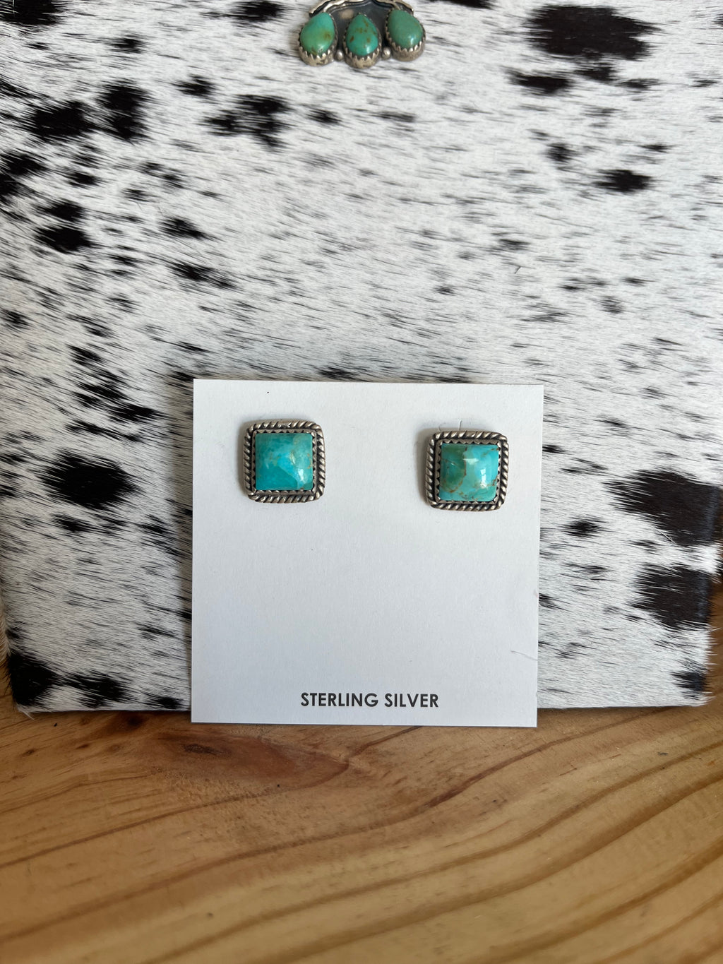 The Turquoise Square Earrings