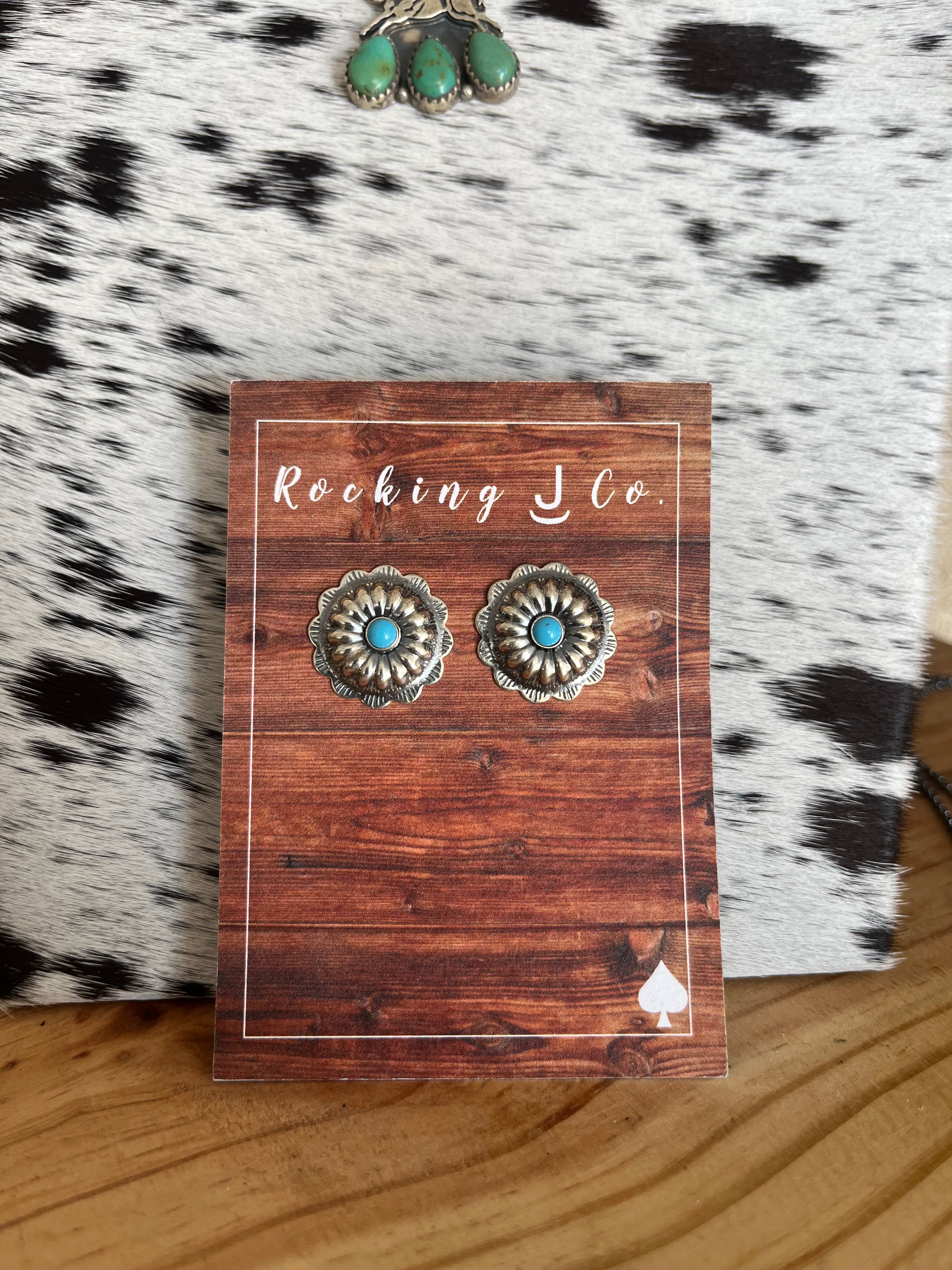 The Concho Stud Earrings