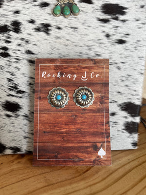 The Concho Stud Earrings