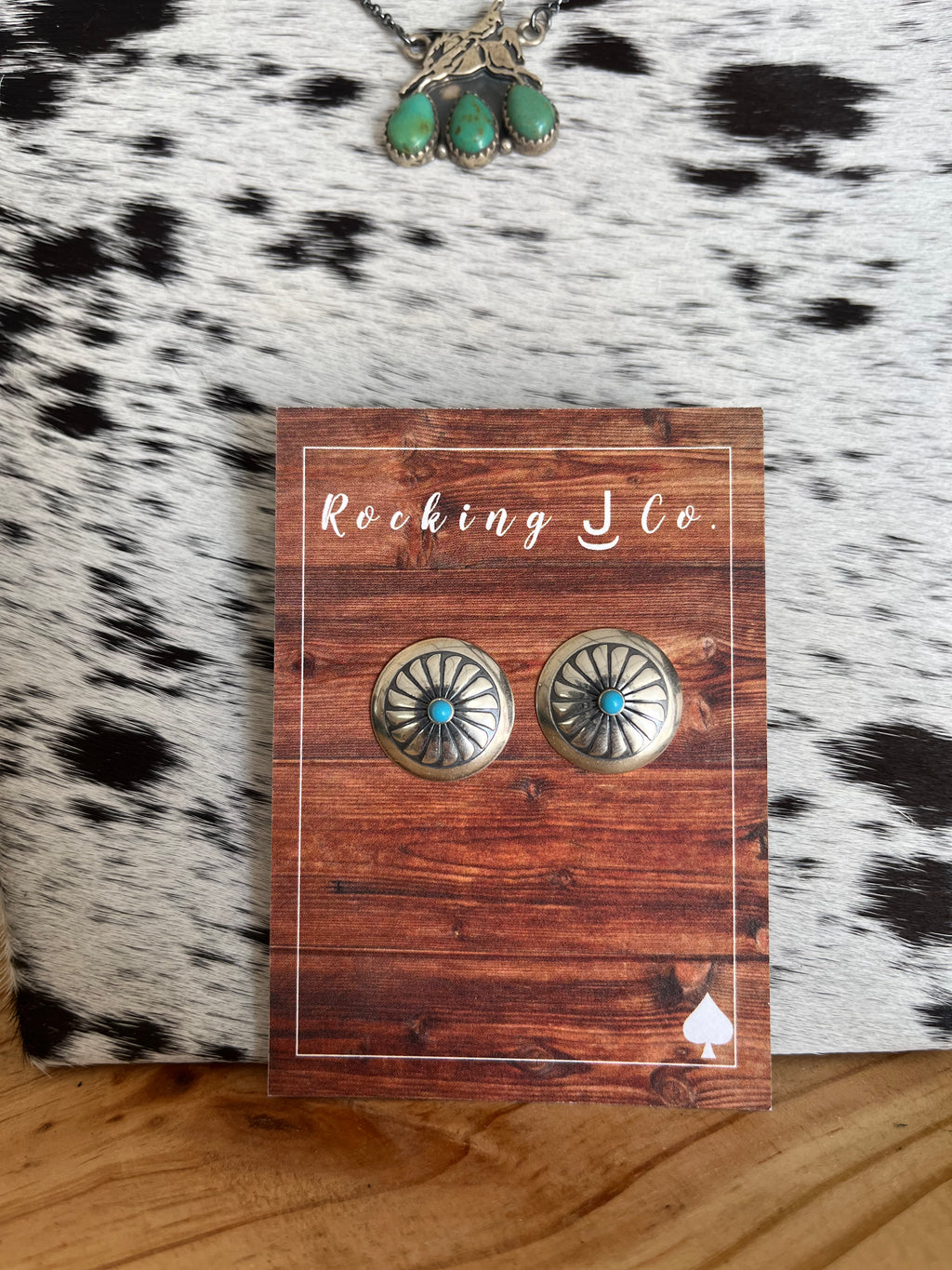 The Concho Stud Earrings