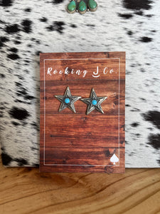 The Turquoise Star Earrings