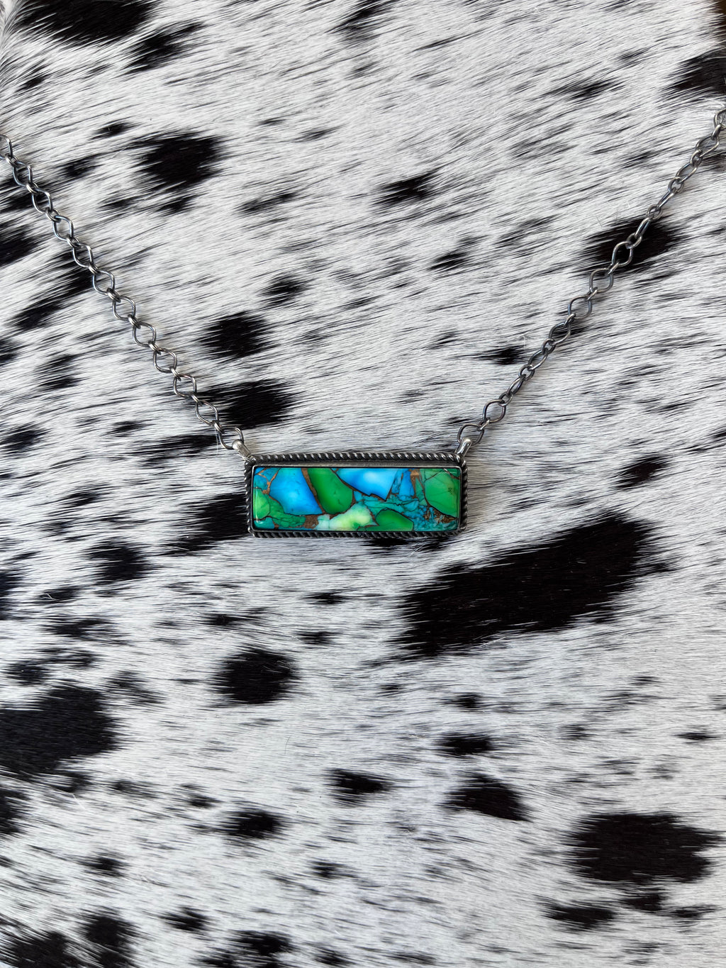 The Peacock Bar Necklace