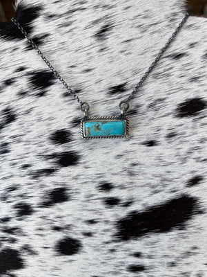 The Turquoise Mini Bar Necklace
