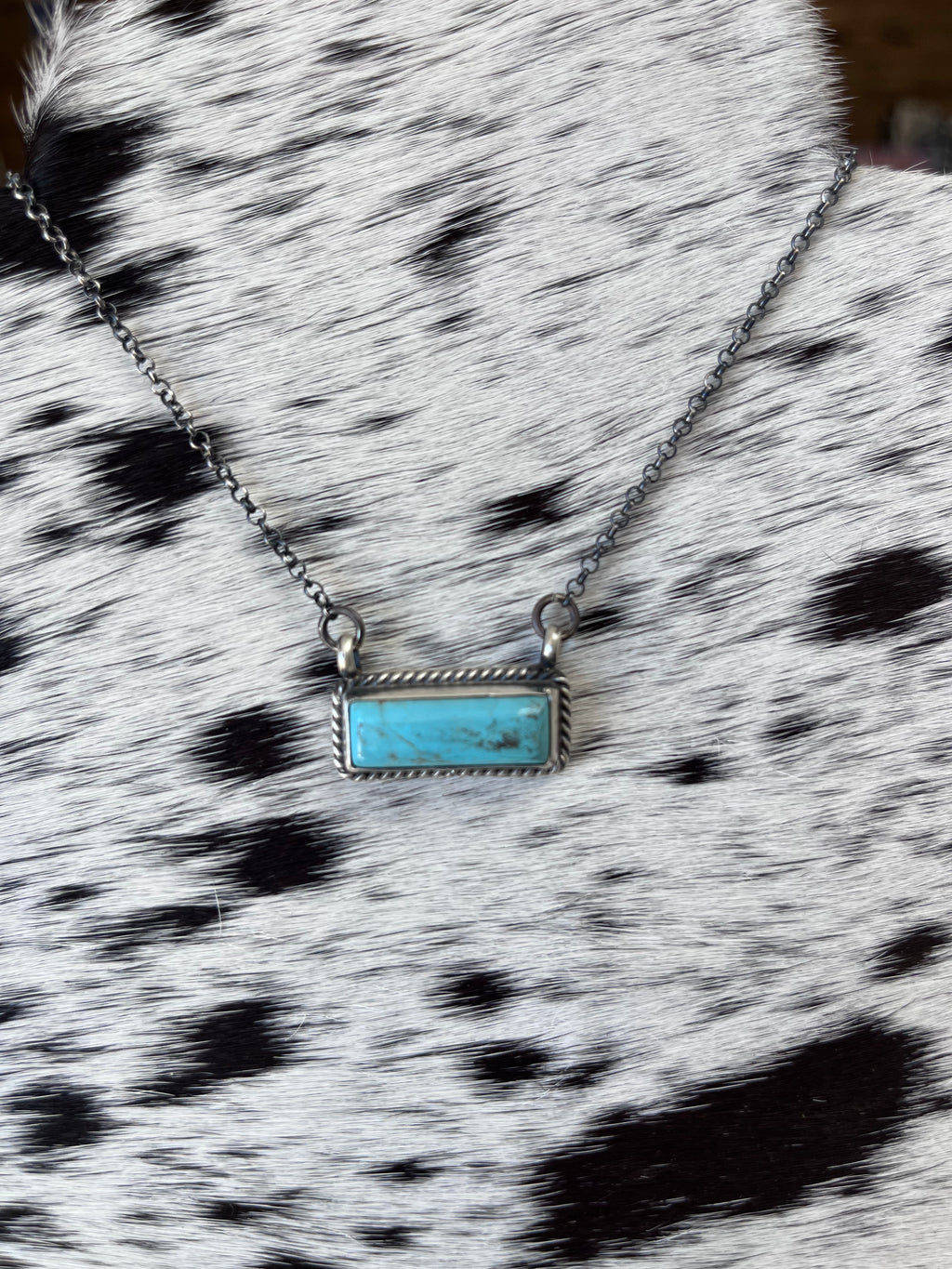The Turquoise Mini Bar Necklace