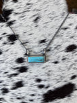 The Turquoise Mini Bar Necklace