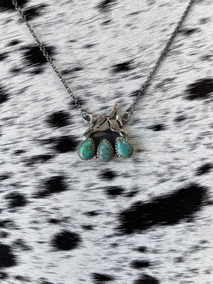 The 3 Stone Bronc Necklace
