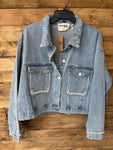 The Denim & Pearls Jacket (Plus)