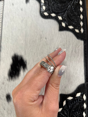 The Audrey Wild Horse Stacked Rings