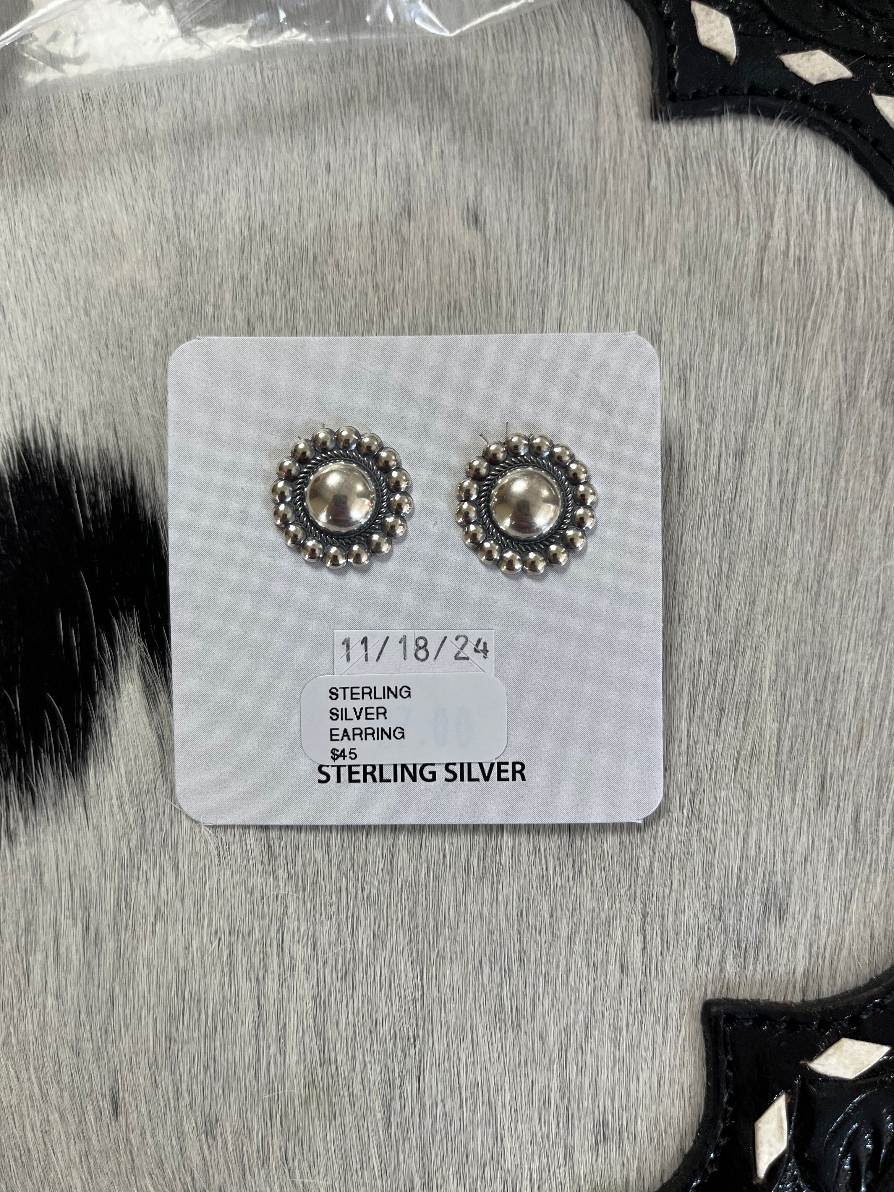 The Concho Stud Earrings