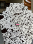 The Pink Opal Mini Bar Necklace