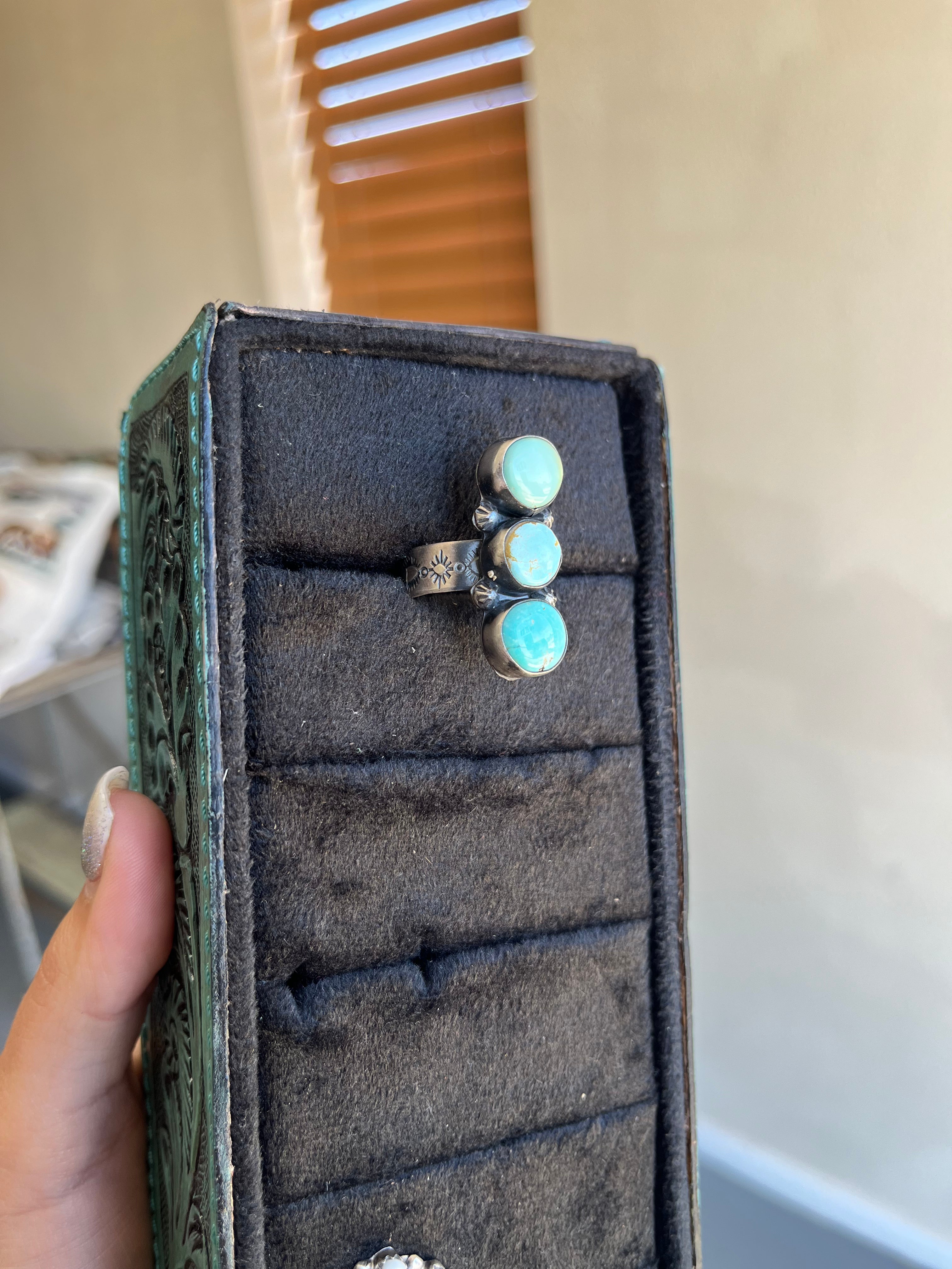 The 3 Stone Turquoise Ring