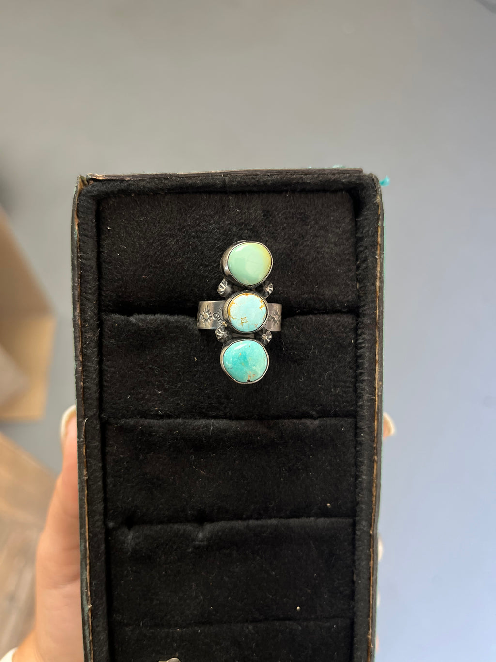 The 3 Stone Turquoise Ring