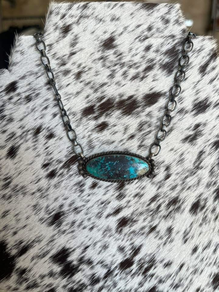 The Antiqued Turquoise Necklace