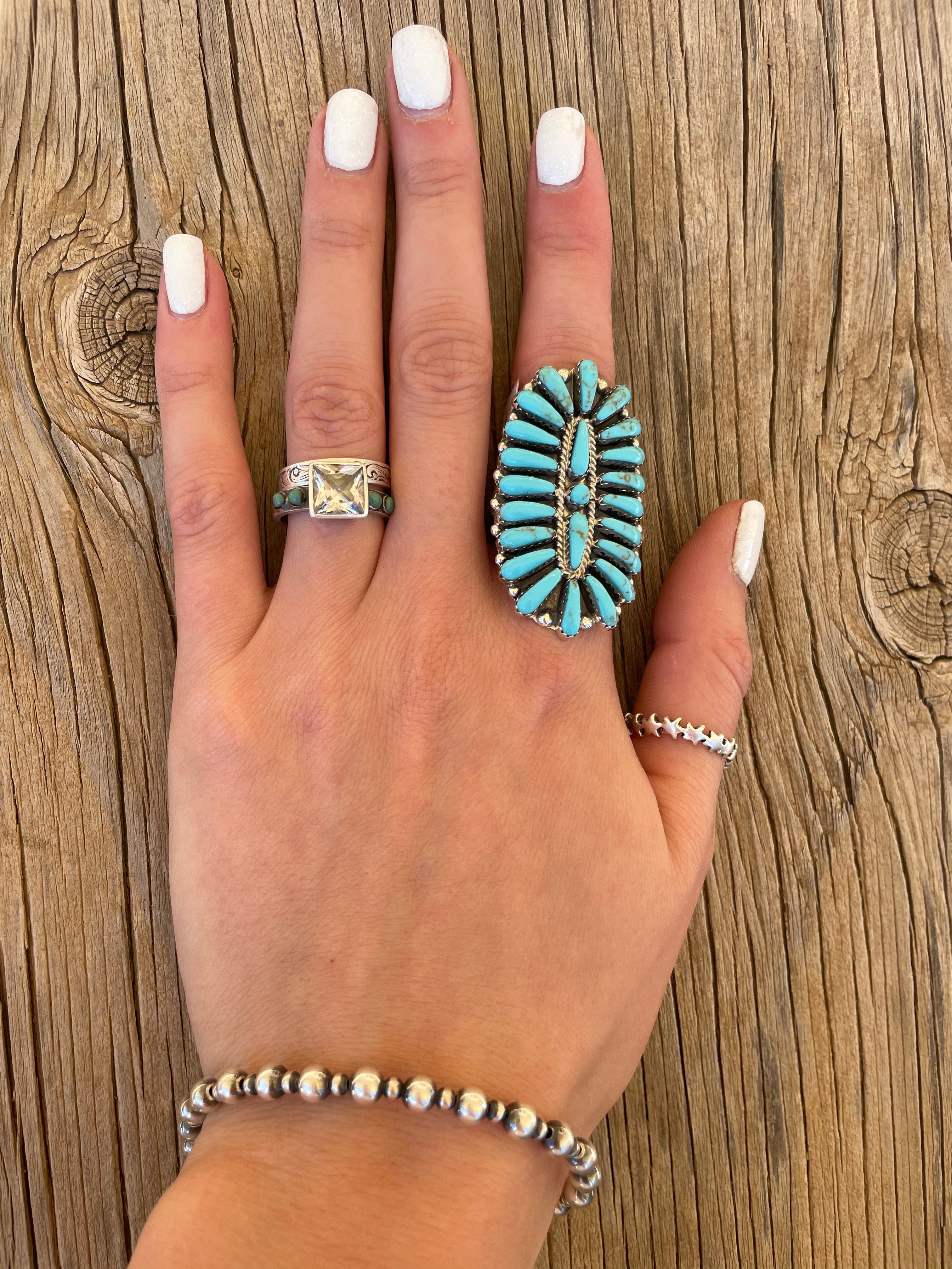 Turquoise Cluster Ring