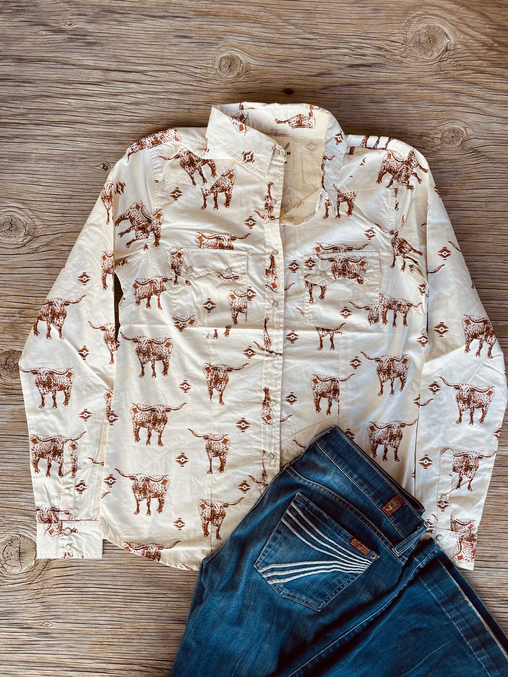 The Longhorn Pearl Snap Shirt